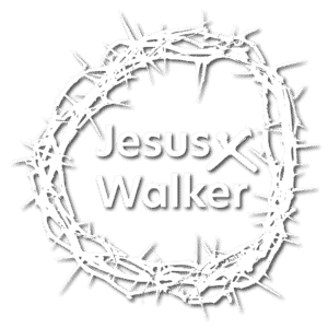 JesusWalker International Brand Logo (White with Drop Shadow)